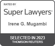 Rated By Super Lawyers | Irene G. Mugambi | Selected In 2023 | Thomson Reuters